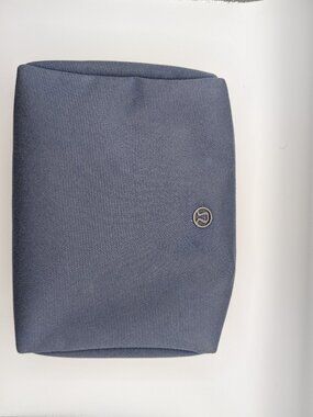 Lululemon Canvas Pouch Iron Blue Makeup Bag Travel Organizer Toiletry Zip Pouch